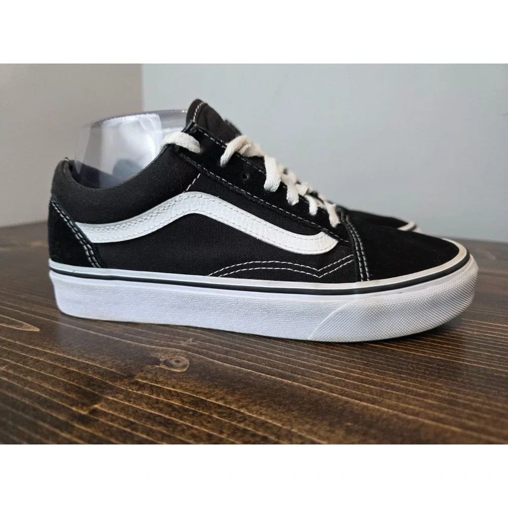 Vans Old Skool Men's Sneakers Size 5 Women's 6.5 Black Suede Canvas Casual Shoes
